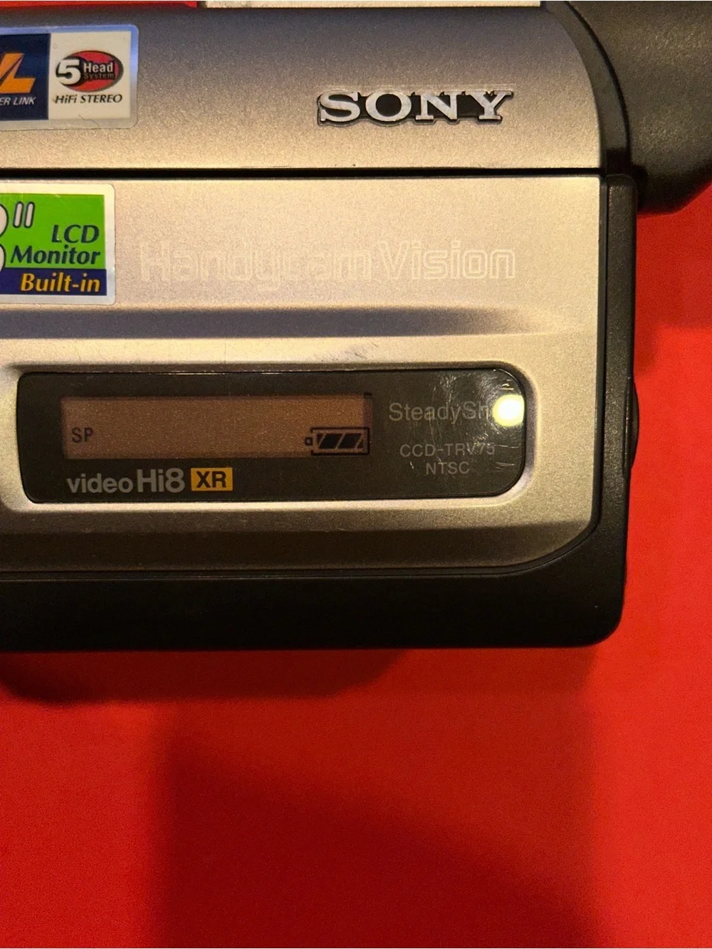 Sony Handycam CCD-TRV75 Hi8 Camcorder 18x Zoom 3” LCD NightShot READ FLAW TESTED